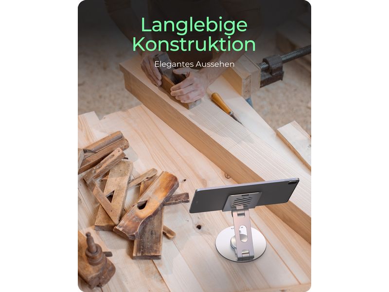 ICY BOX Halterung IB-TH201-R Tablet-Halterung mit flexiblem Winkel