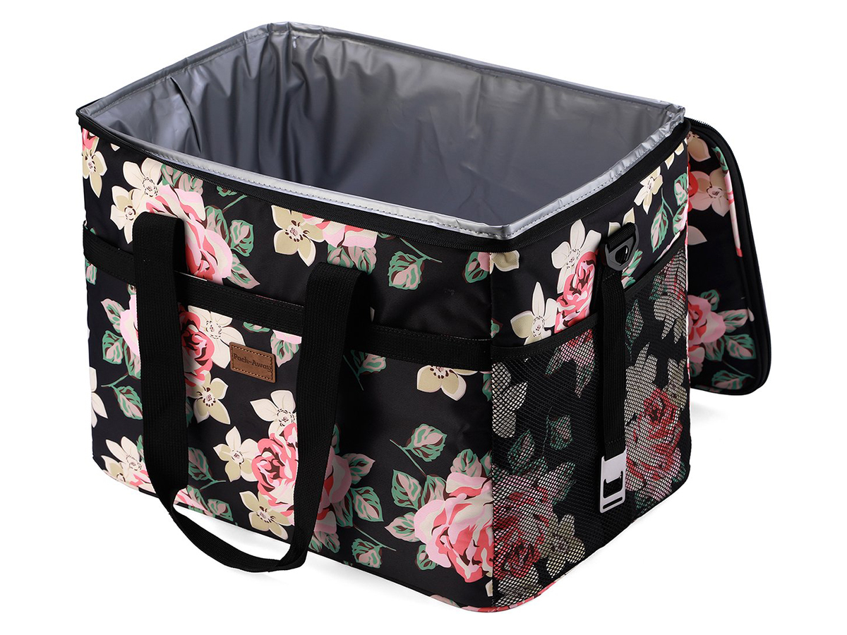 Packaway 40 liter geïsoleerde koeltas - Black Flower