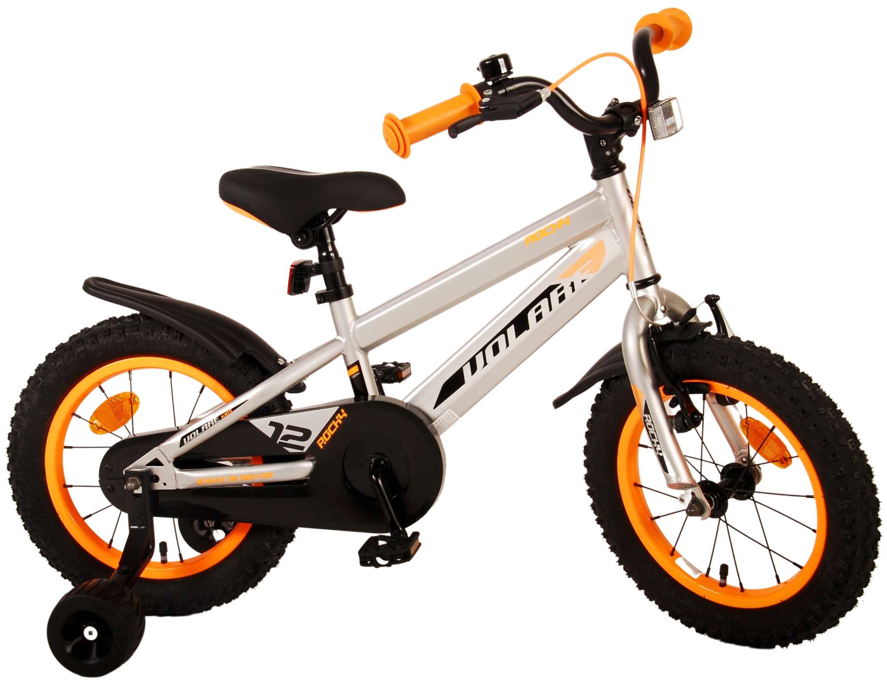 TPFSports Rocky Kinderfahrrad - Jungen - 14 Zoll - Rücktritt + Handbremse - Rot