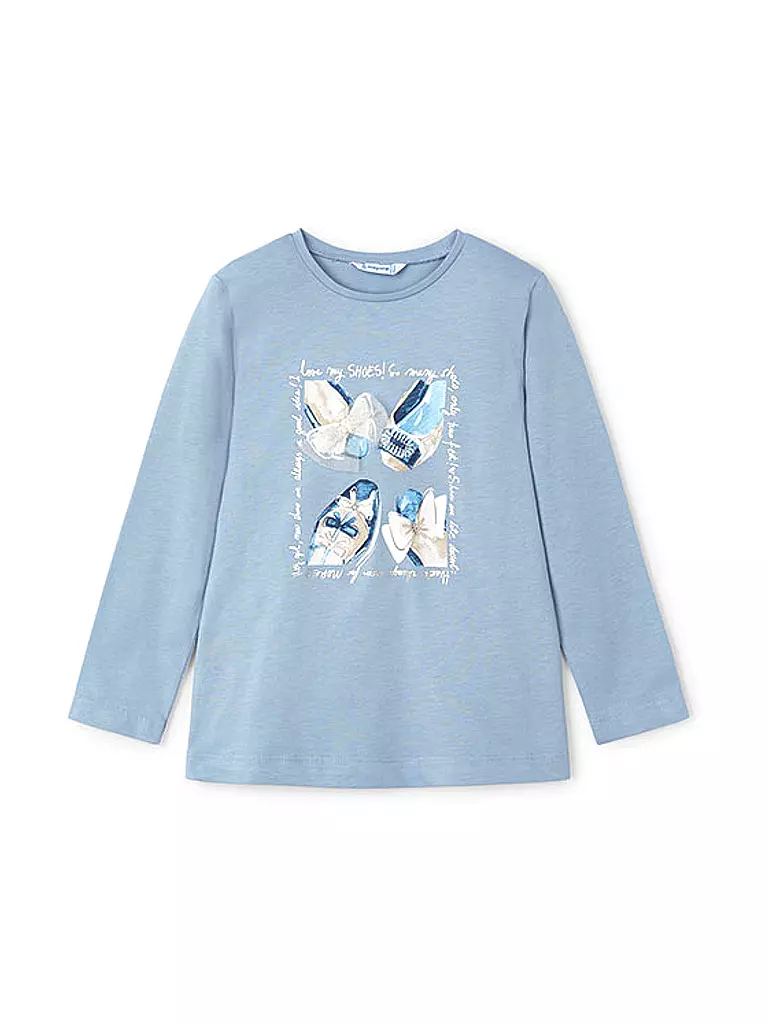 MAYORAL Mädchen Langarmshirt hellblau