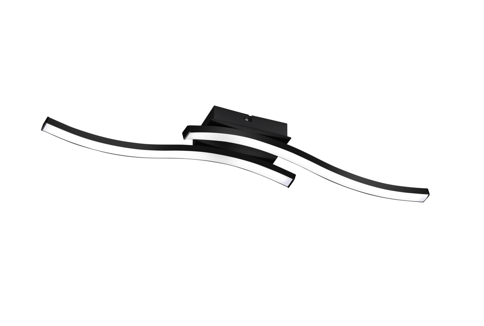 LED-Deckenleuchte - schwarz matt - 2-flammig