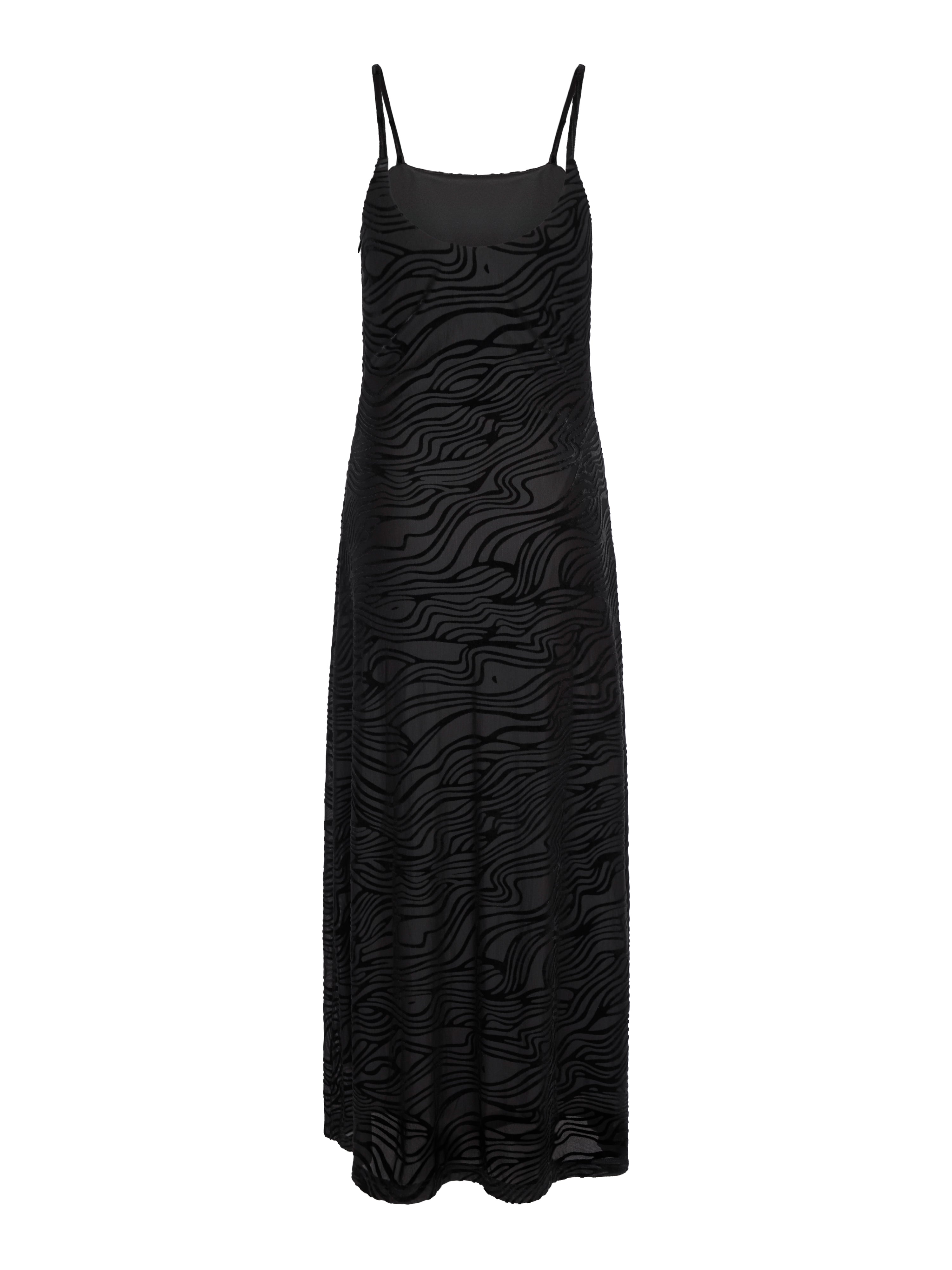 Neo Noir  Sali Zebra Burnout kjole - sort