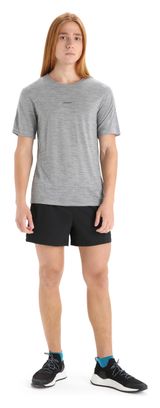 T-shirt Manches Courtes Mérinos Icebreaker ZoneKnit Gris
