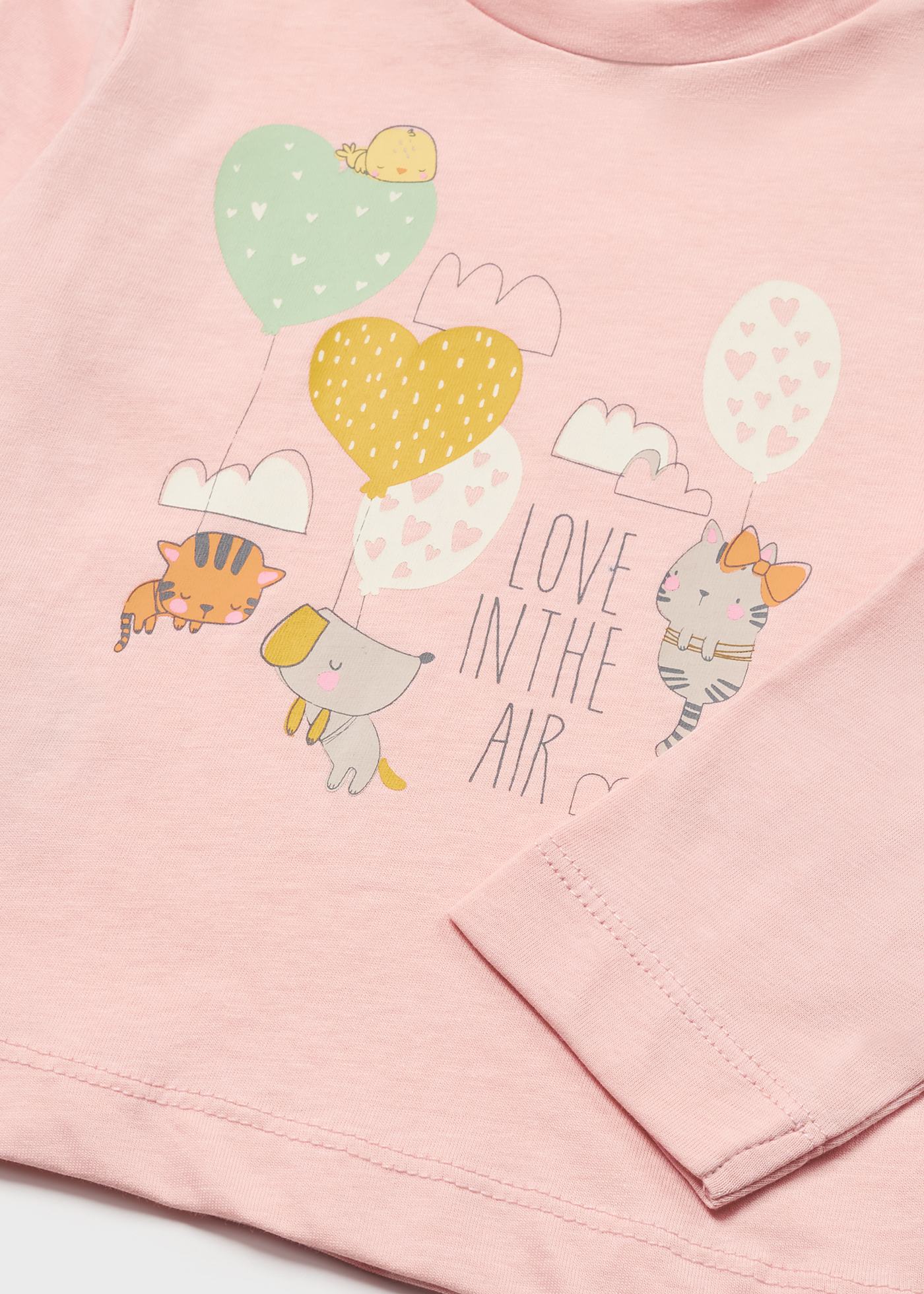 Calça comprida de pijama para bebê feita de algodão sustentável