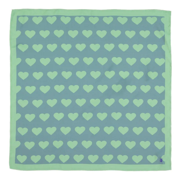 Sisters Department Foulard Imprimé Cœurs | Vert