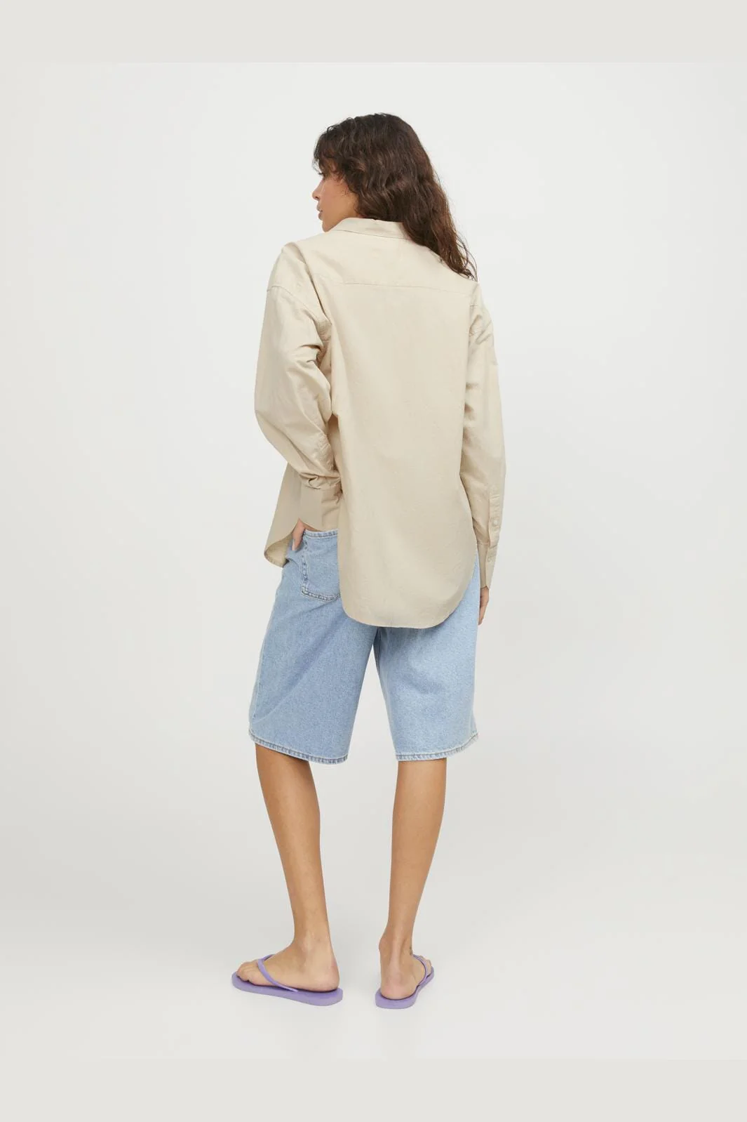 Jjxx Jxjamie Ls Rlx Linen Blend Shirt Sn 4388900 cement