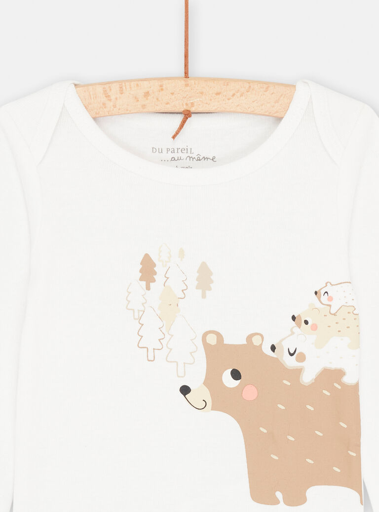 Body blanc à motif ours
