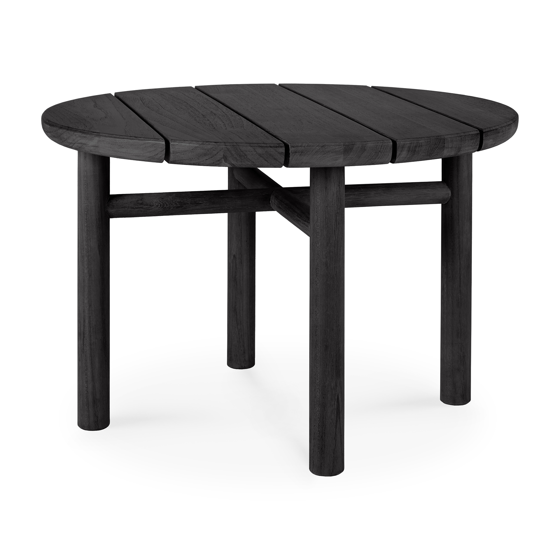 Teak Quatro koffietafel - 68cm - zwart