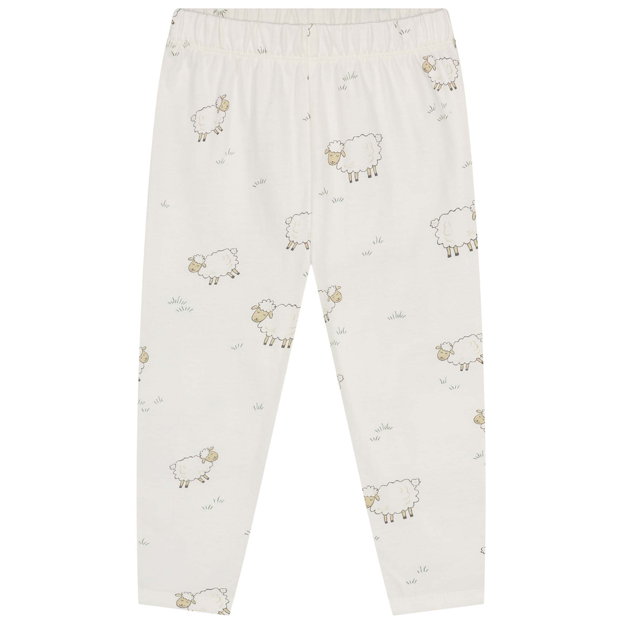 Prénatal peuter pyjama Schapen wit