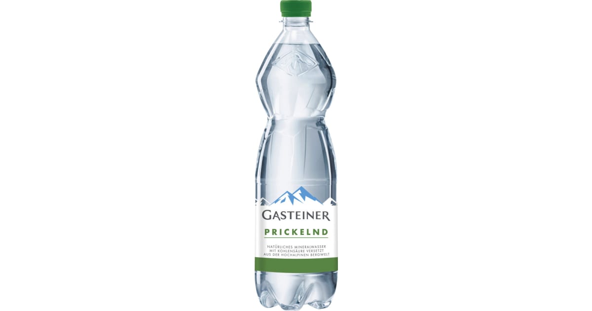 Gasteiner Kristallklar Mineralwasser prickelnd 1,0 Liter (Einweg)