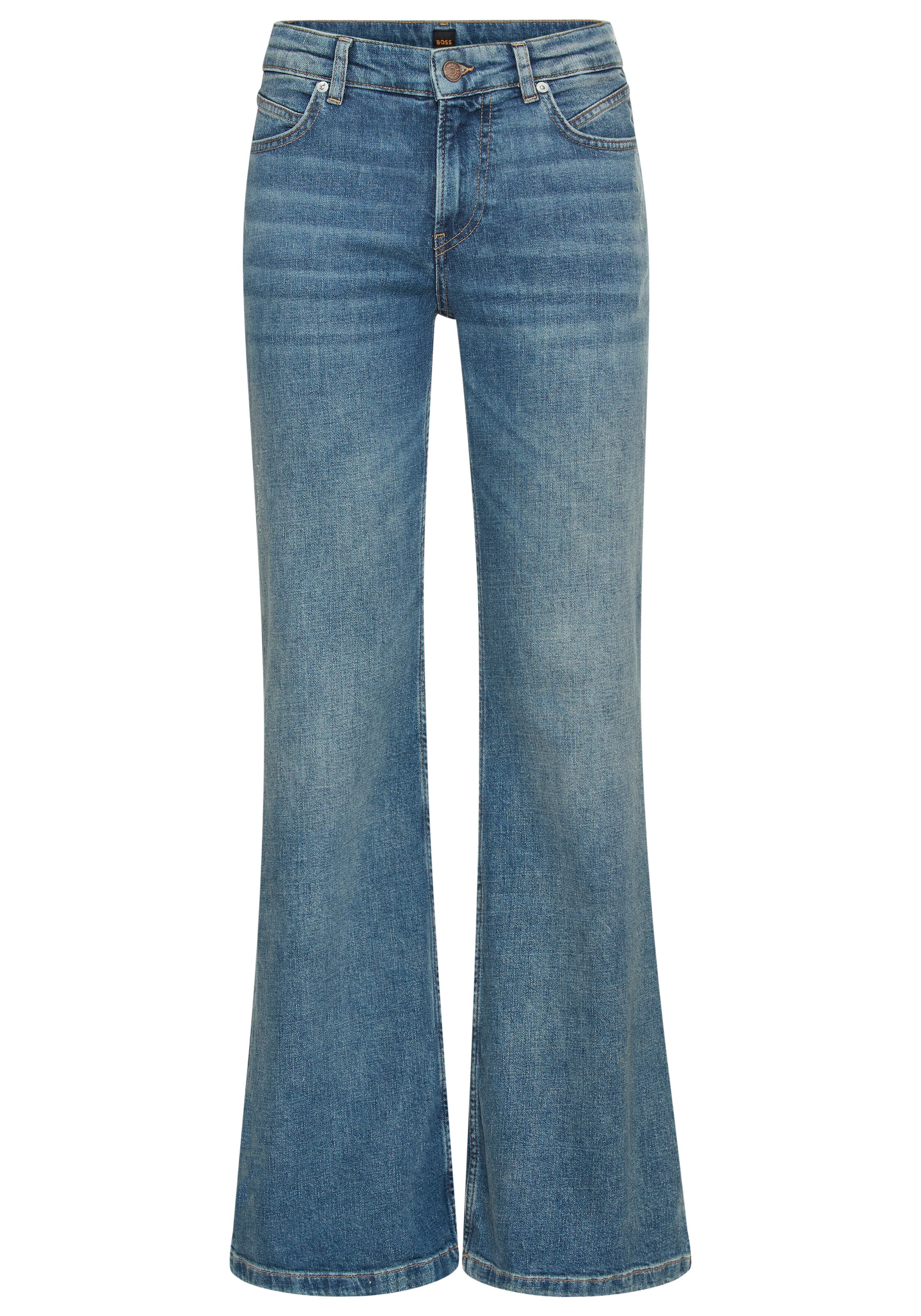 BOSS ORANGE Bootcut-Jeans »SOFT BOOTCUT LR Premium Damenmode« Low Rise