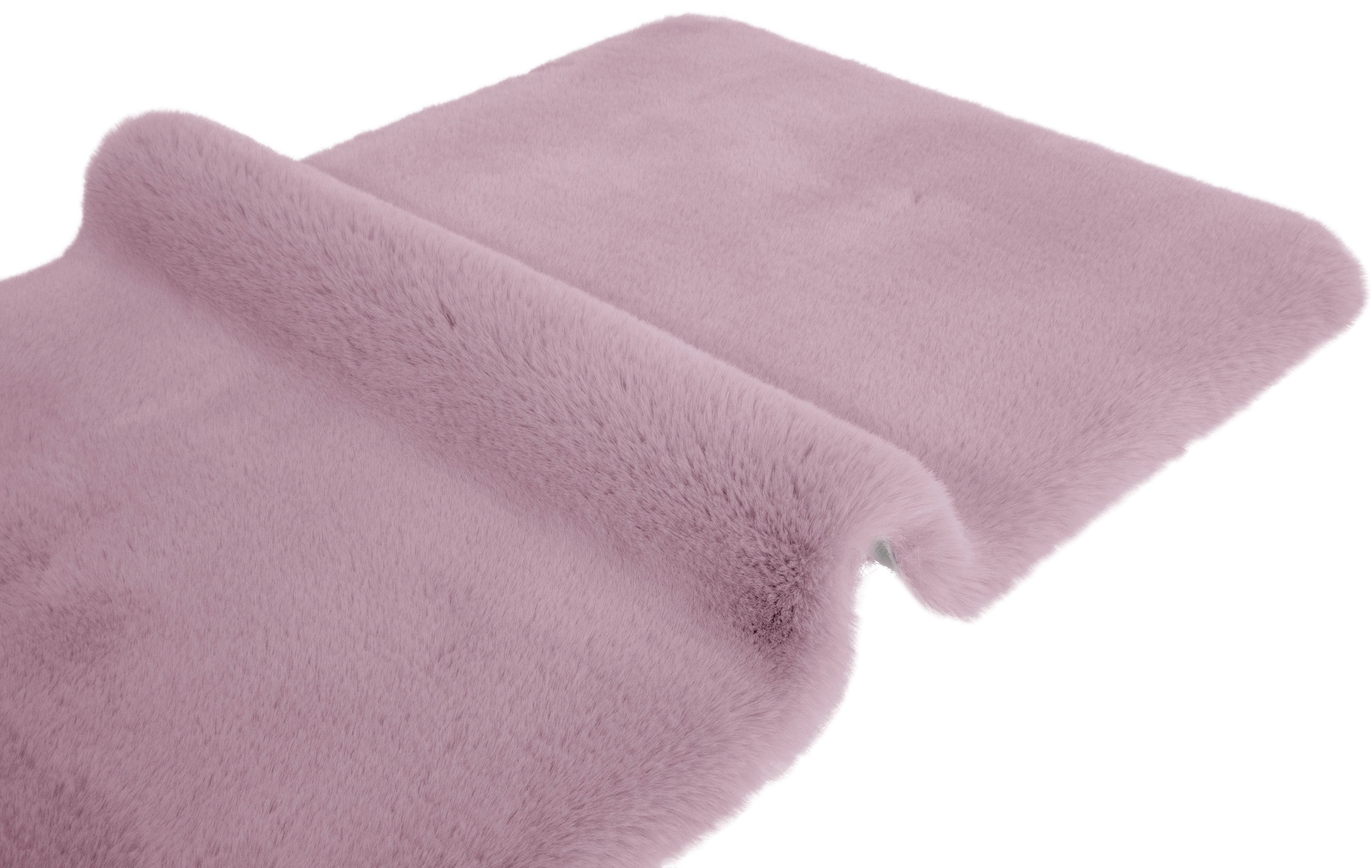 my home Badematte »Rabbit Badematten, Badvorleger, Badezimmer Teppich« Höhe 30 mm rutschhemmend beschichtet fussbodenheizungsgeeignet | schnell trocknend | strapazierfähig Kaninchenfell-Haptik, Badteppich, rechteckig, rund & als 3-tlg. Set