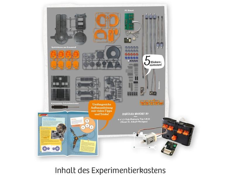 Kosmos Experimentierkasten Roboter-Arm Ein hochwertiger Modellbausatz für Roboter-Fans