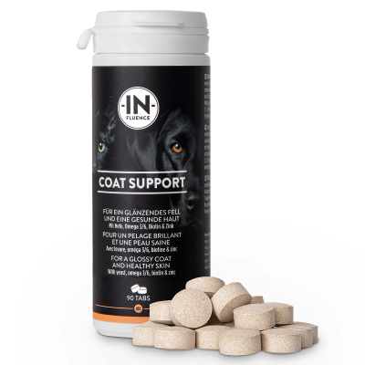 In-Fluence Kautabletten Coat Support für Hunde & Katzen 90Tabs