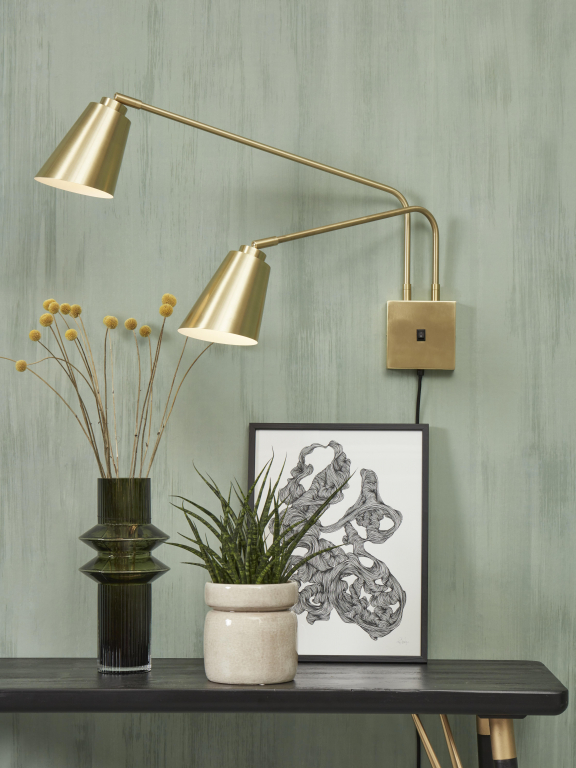It's about Romi Bremen 2-kap wandlamp zwart