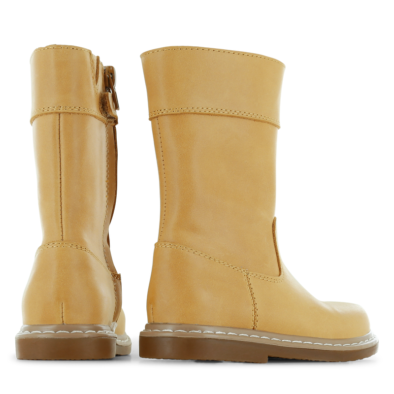 Shoesme slim-fit stiefel ocker-gelb