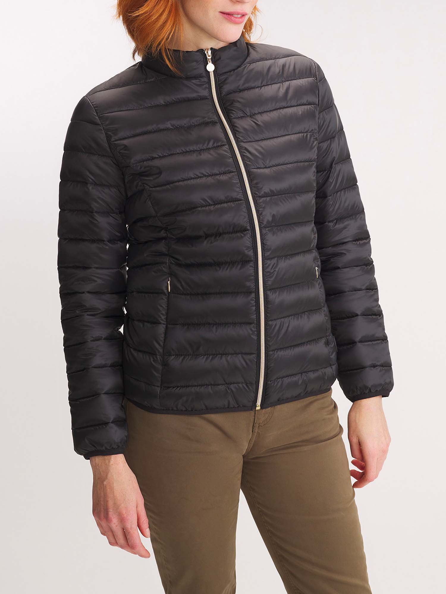 Doudoune Femme Manches Longues Noir