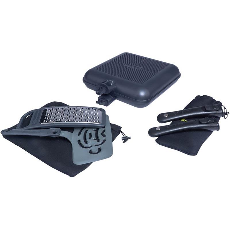 Set De Cuisson Ridge Monkey Connect Pan & Griddle Xxl Granite Edition