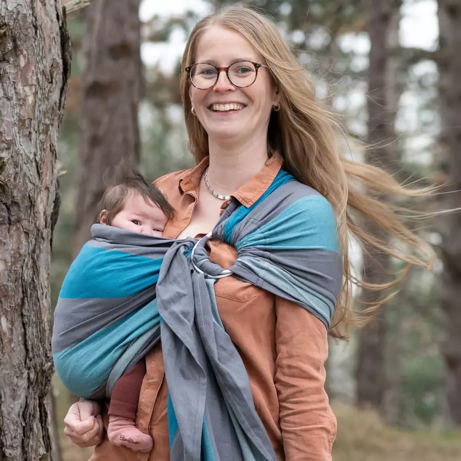 Hoppediz Babytragetuch Ring-Sling Brighton