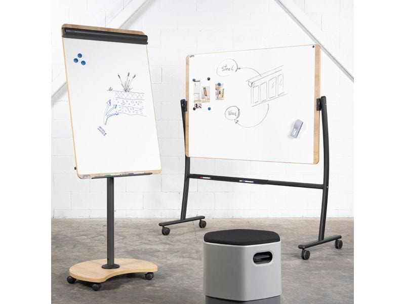 Rocada Whiteboard NATURAL 100 x 150 cm 100 cm x 150 cm, Wei Mobiles, drehbares Whiteboard