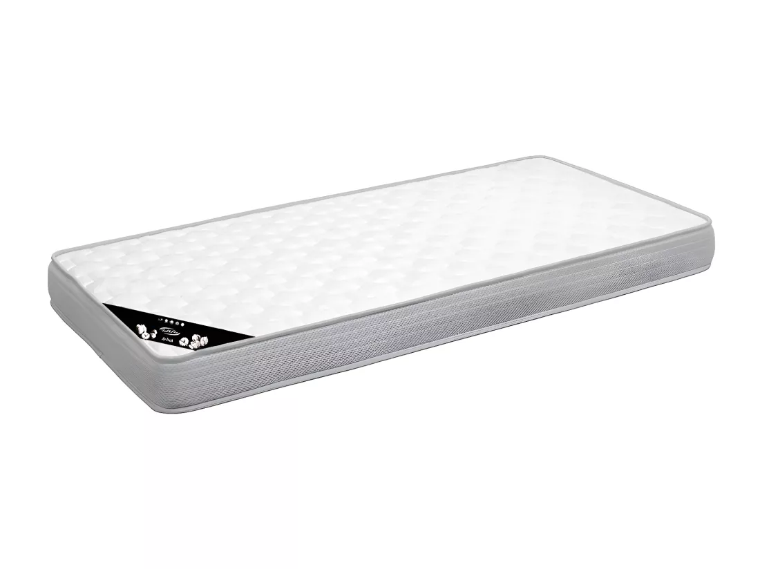 Pack lit banquette gigogne avec matelas 90x190 cm bois massif bois COBI
