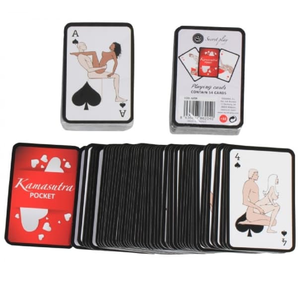 Secretplay - Pocket Kamasutra-spillekort (Es/En/Pt/It/Fr/De)