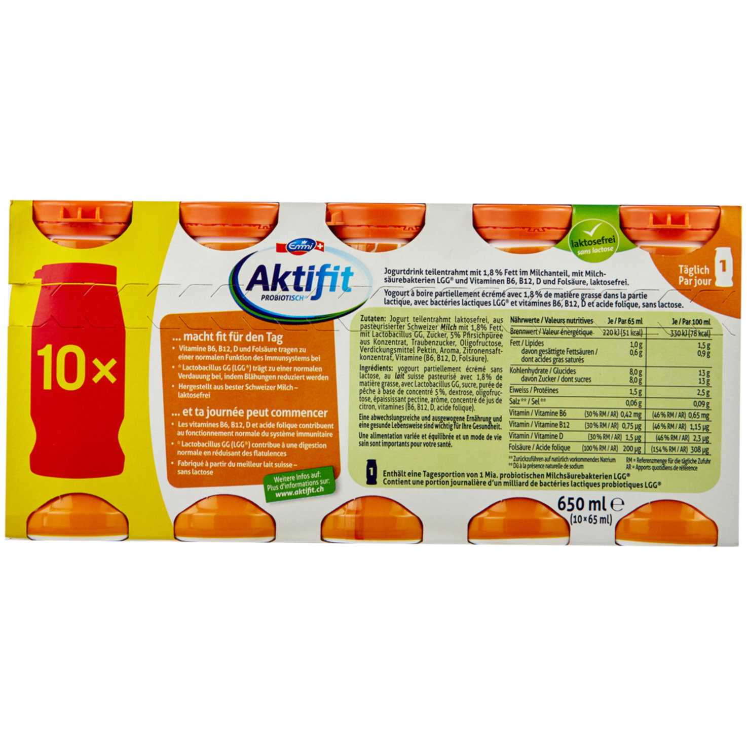Emmi Aktifit Pfirsich 10x65ml