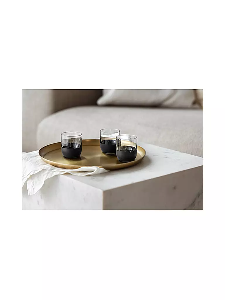 VILLEROY & BOCH Schnapsglas Set 4er MANUFACTURE ROCK 40ml schwarz