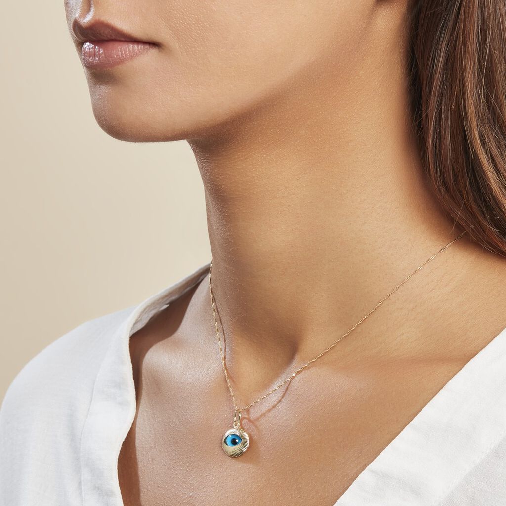 Pendentif Ivannie Oeil Or Jaune