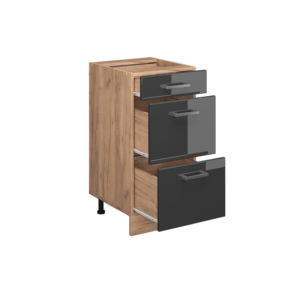 Vicco Schubladenunterschrank Küchenschrank Küchenzeile R-Line 40 cm Eiche Anthrazit Schublade