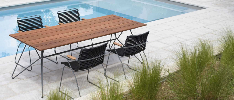 Houe Sketch Bamboo tuintafel 160x88