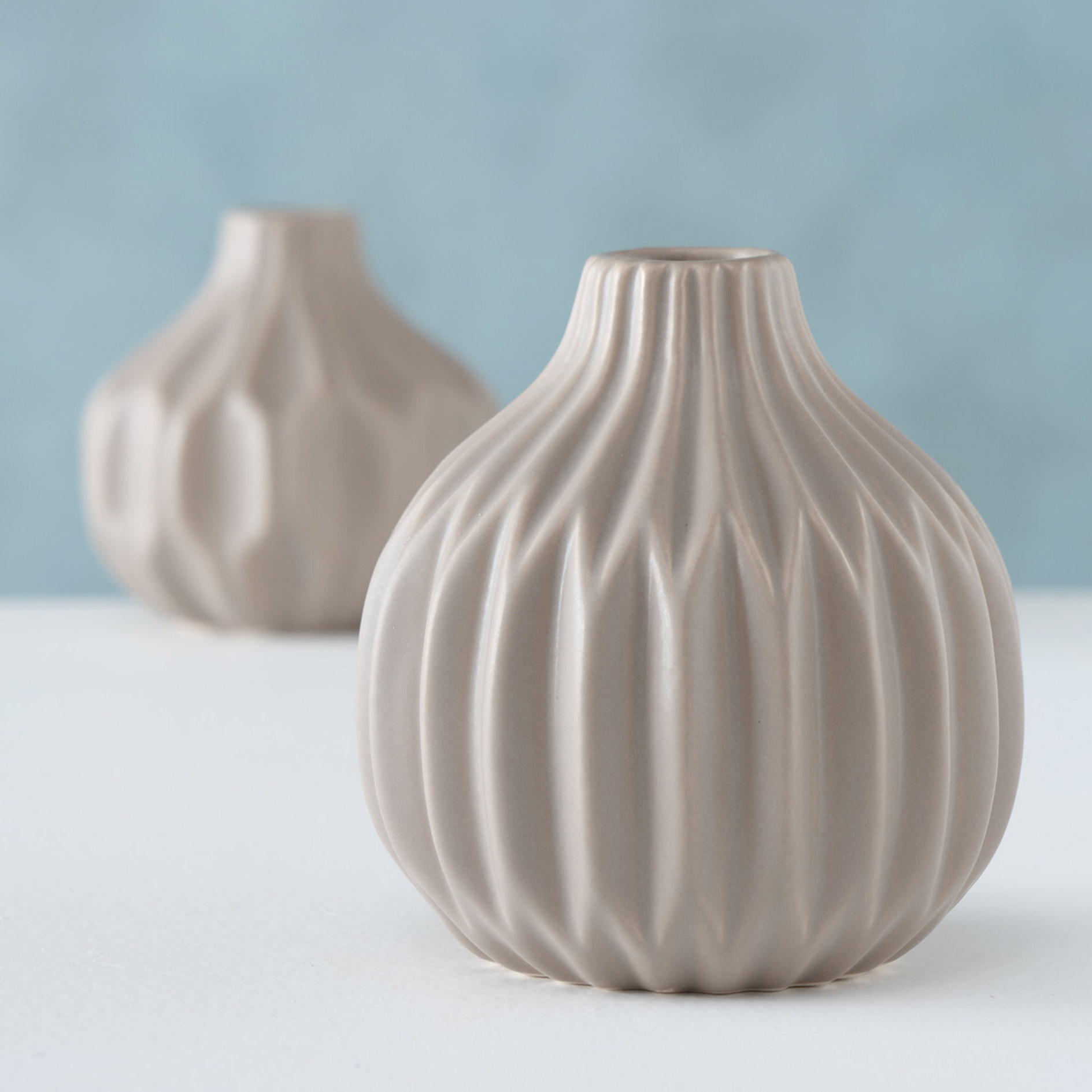 Vase - creem matt - sortiert - Steingut