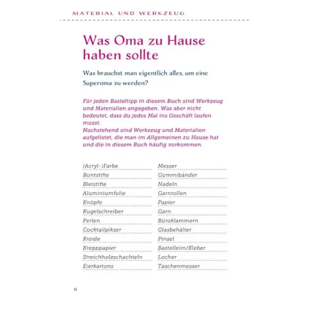 Carlsen Verlag Oma für Anfänger: 61 Ideen, um Enkelkinder zu verwöhnen