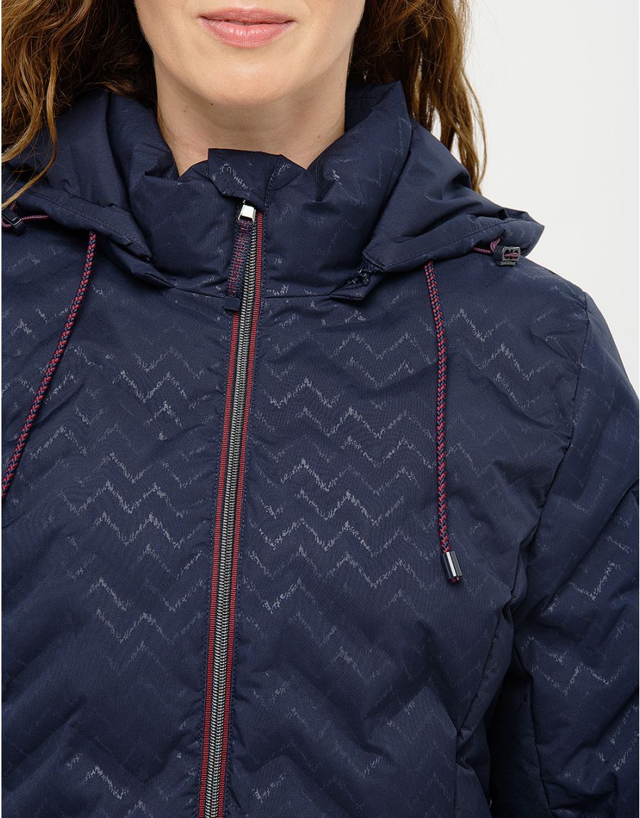 Doudoune capuche bleu
