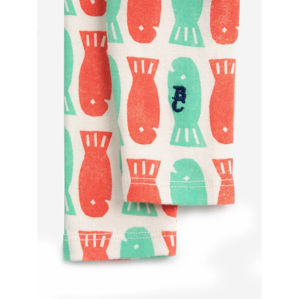 Køb Bobo Choses Offwhite Lucky Fish All Over Leggings