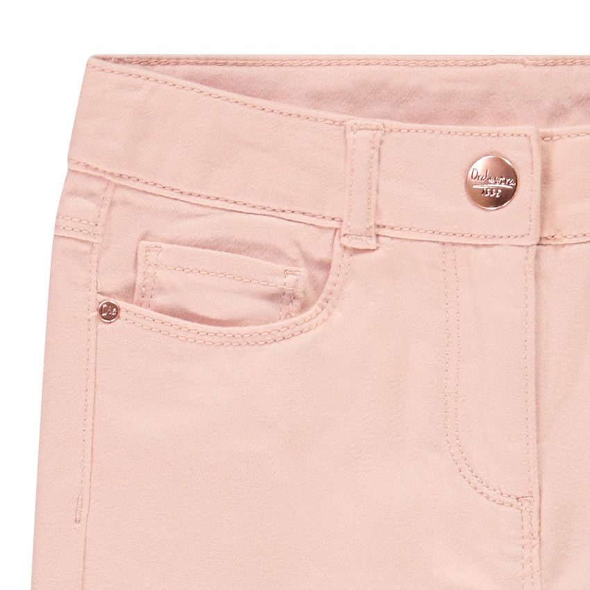 Pantalon en twill uni pour fille - Multicolore