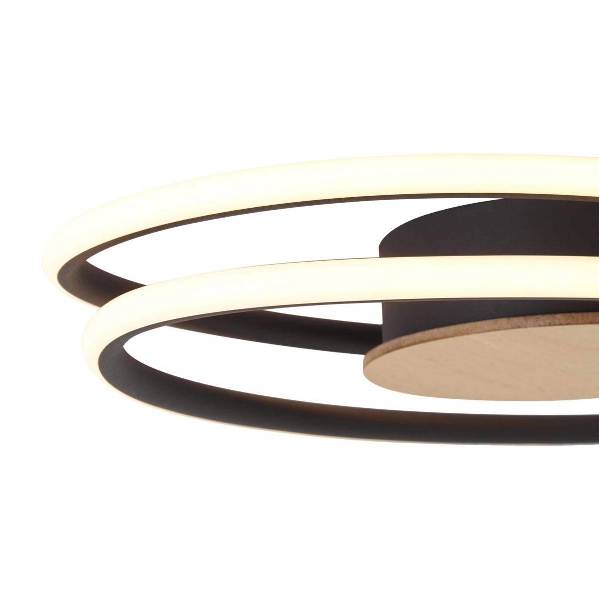 Design plafondlamp hout incl. LED 3-staps dimbaar - Rowan