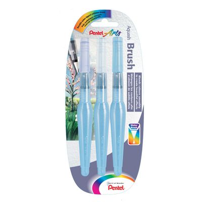 Pentel Arts - Set 3 pinceaux à réservoir d'eau - Calligraphie