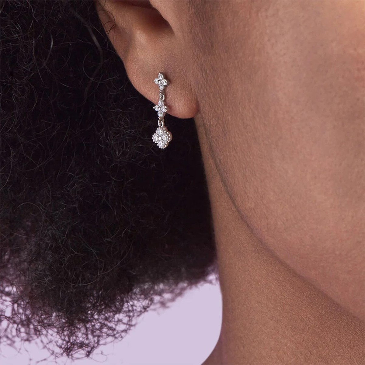 Boucles d'oreilles Agatha Beloved argent