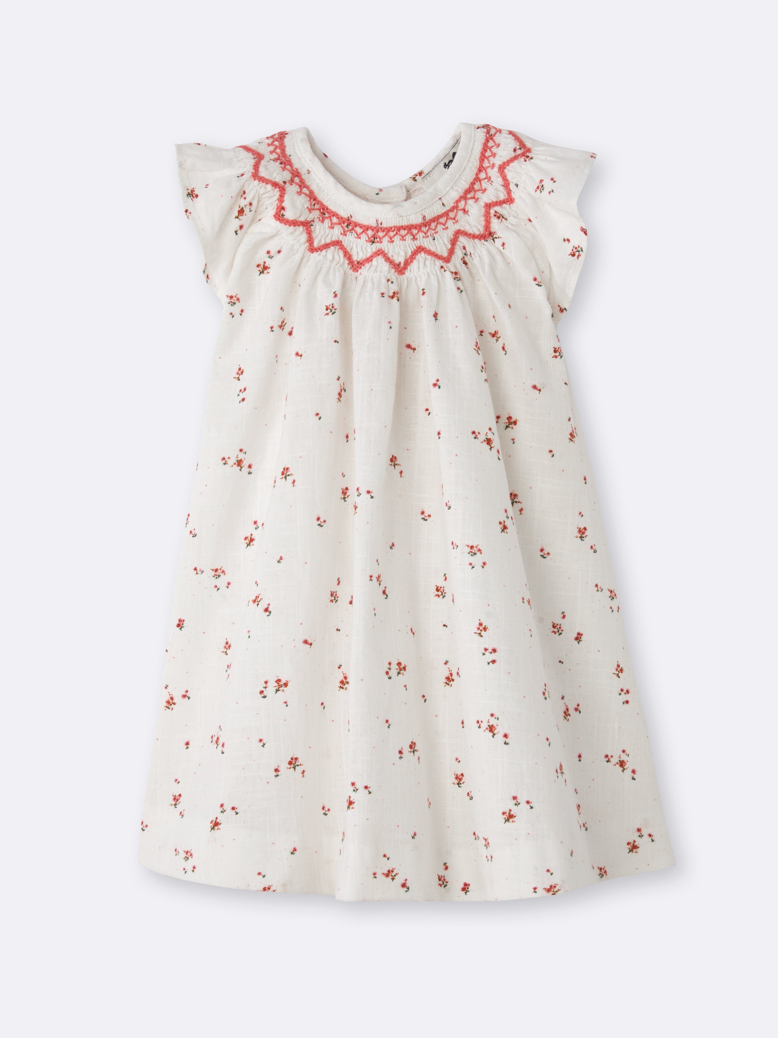 Robe et bloomer Bébé en lin et coton