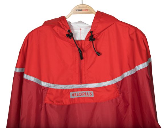 WINDOW 2.1 Unisex-Regenponcho  reddark red  SM