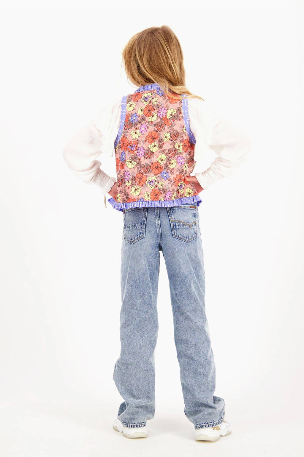 Vingino blouse LARAH met ruches wit