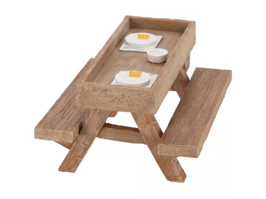 Mangeoire en polyrésine Table de pique-nique
