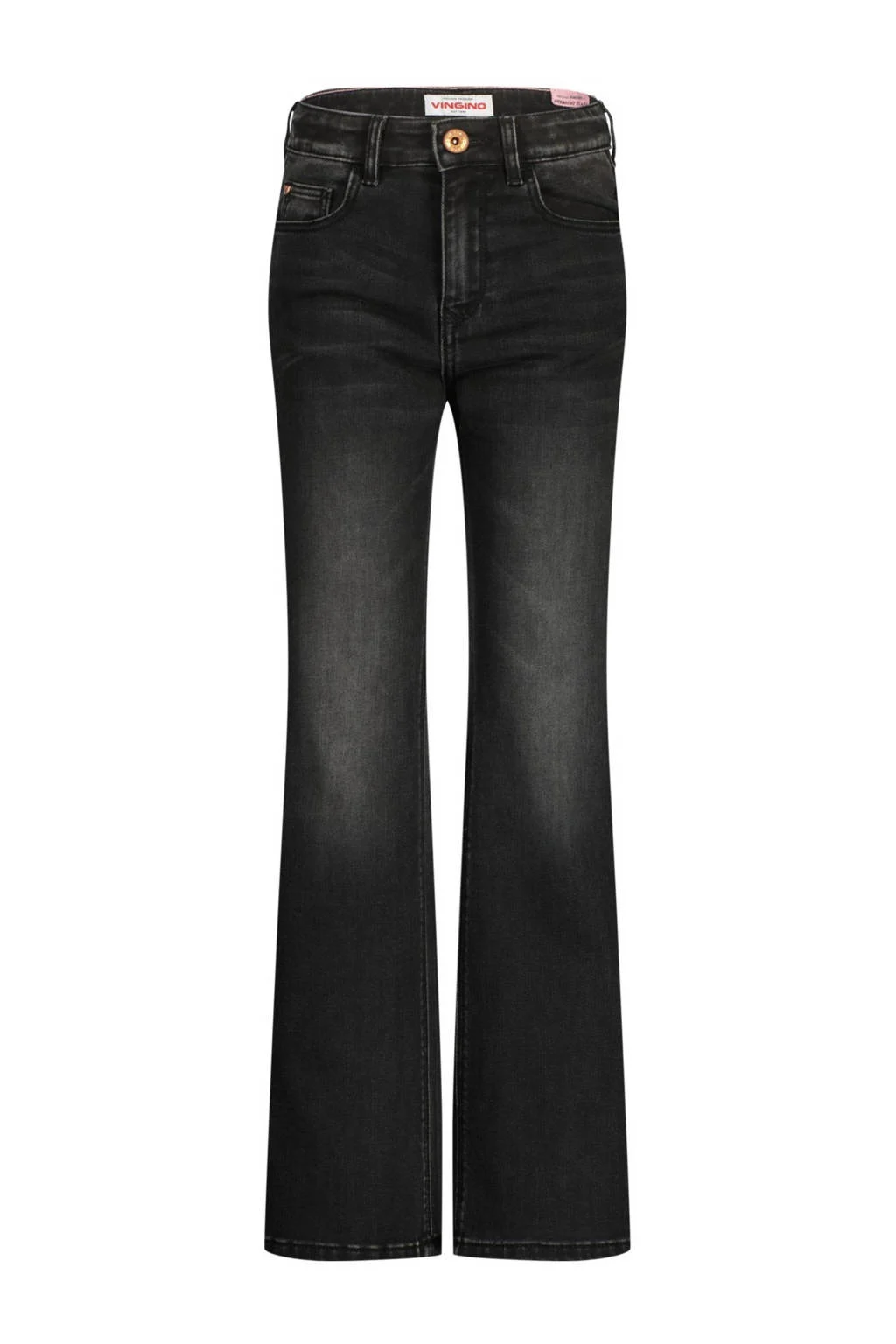Vingino straight leg jeans Claire black denim