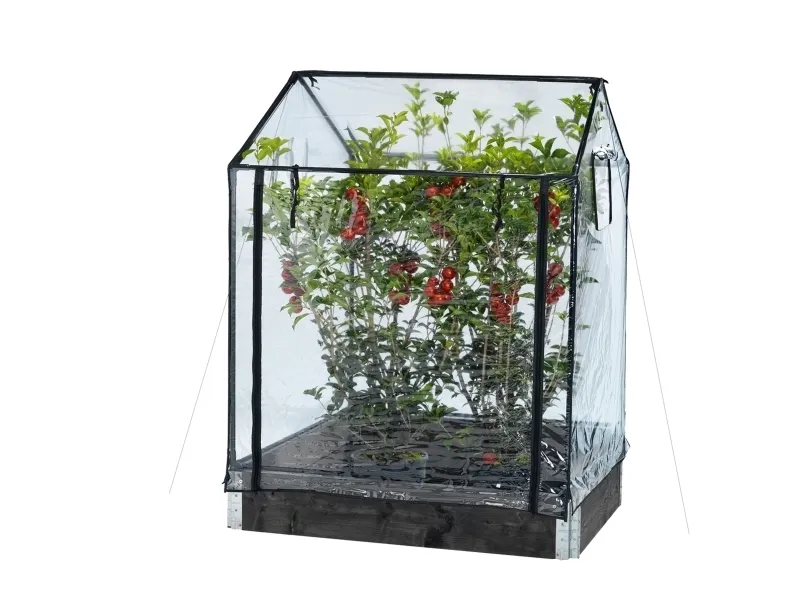 HORTUS Bed-drivhus høj, 115 x 76 x 110/130 cm (211-152)