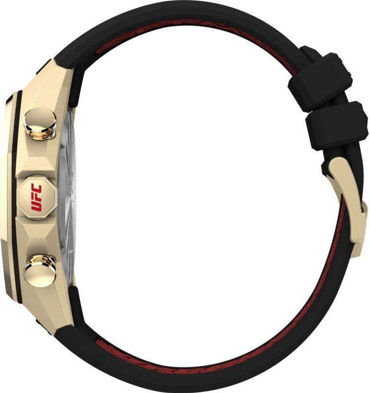 Timex - TW2W69800 - Chronograaf Horloge - Zwart - Siliconen Band - 45 mm
