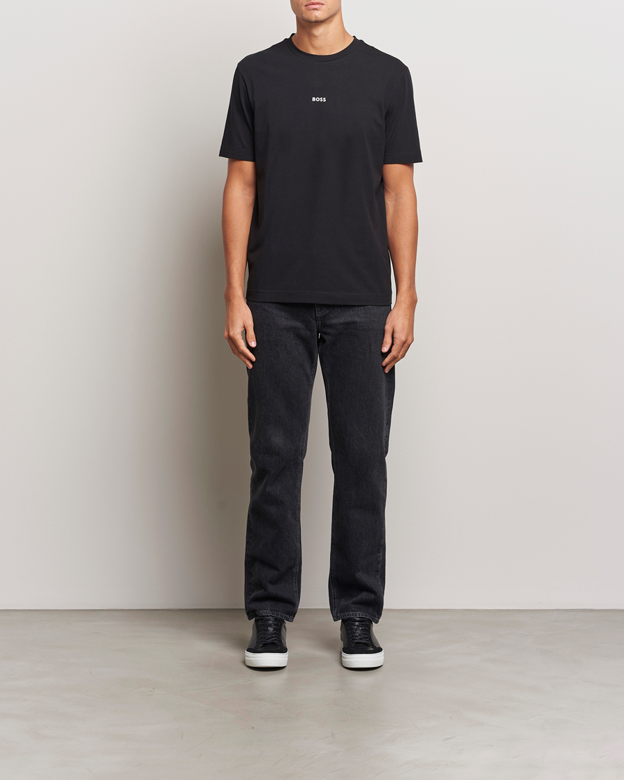 BOSS ORANGE Tchup Logo Crew Neck T-Shirt Black