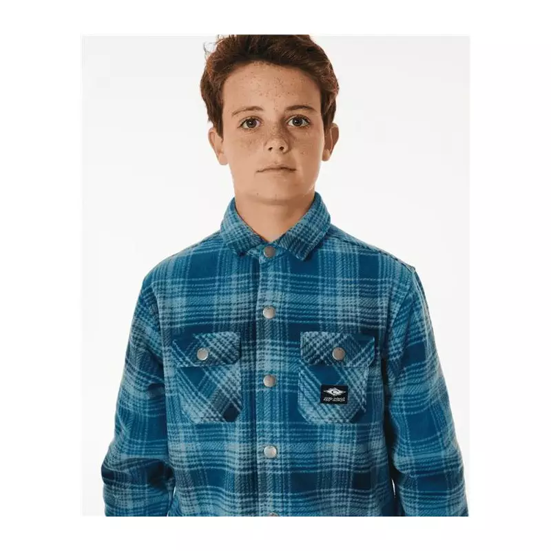 Chemise junior RIPCURL Polar Fleece Party Pk Shirt -B Blue