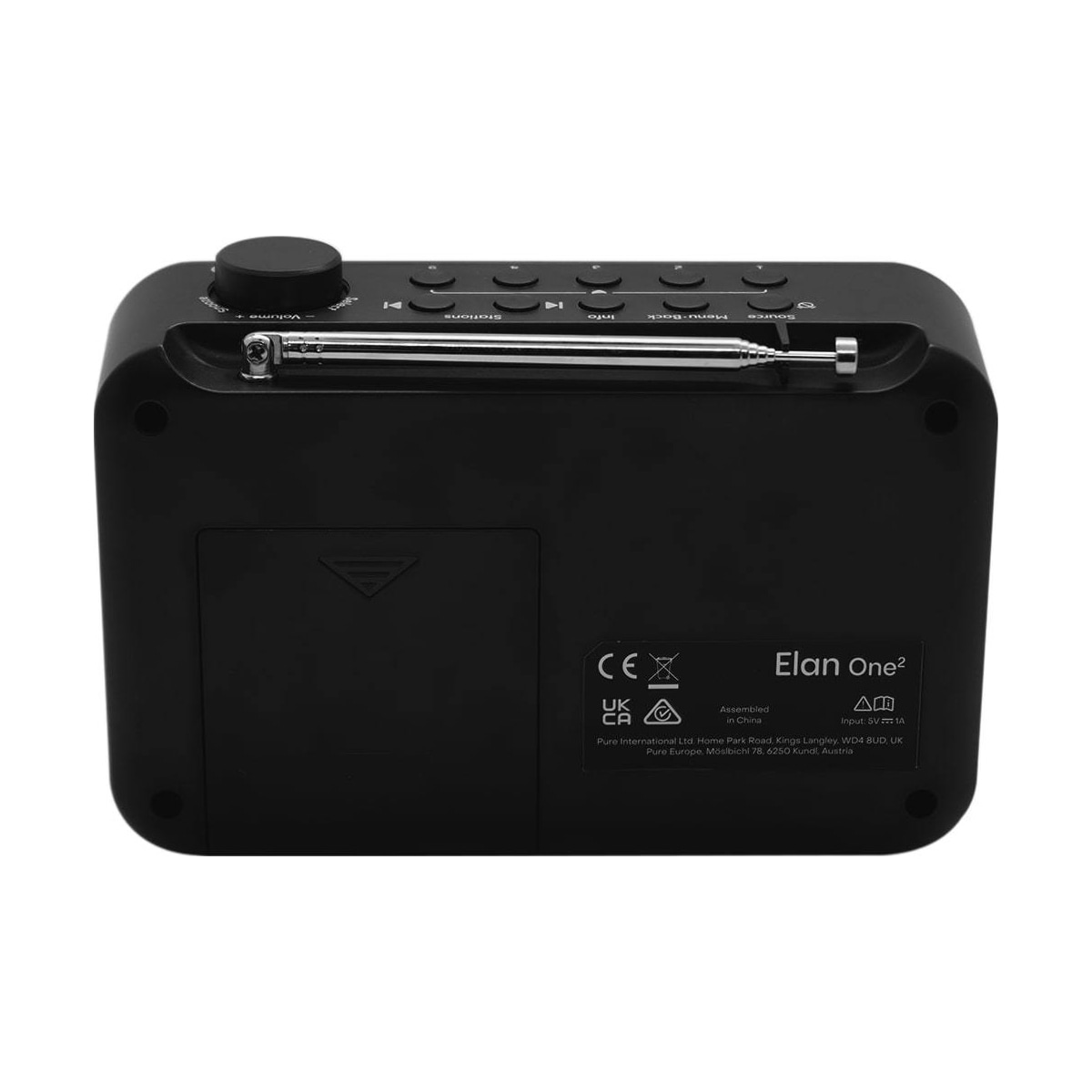 Pure Elan One2 lommeradio (sort)