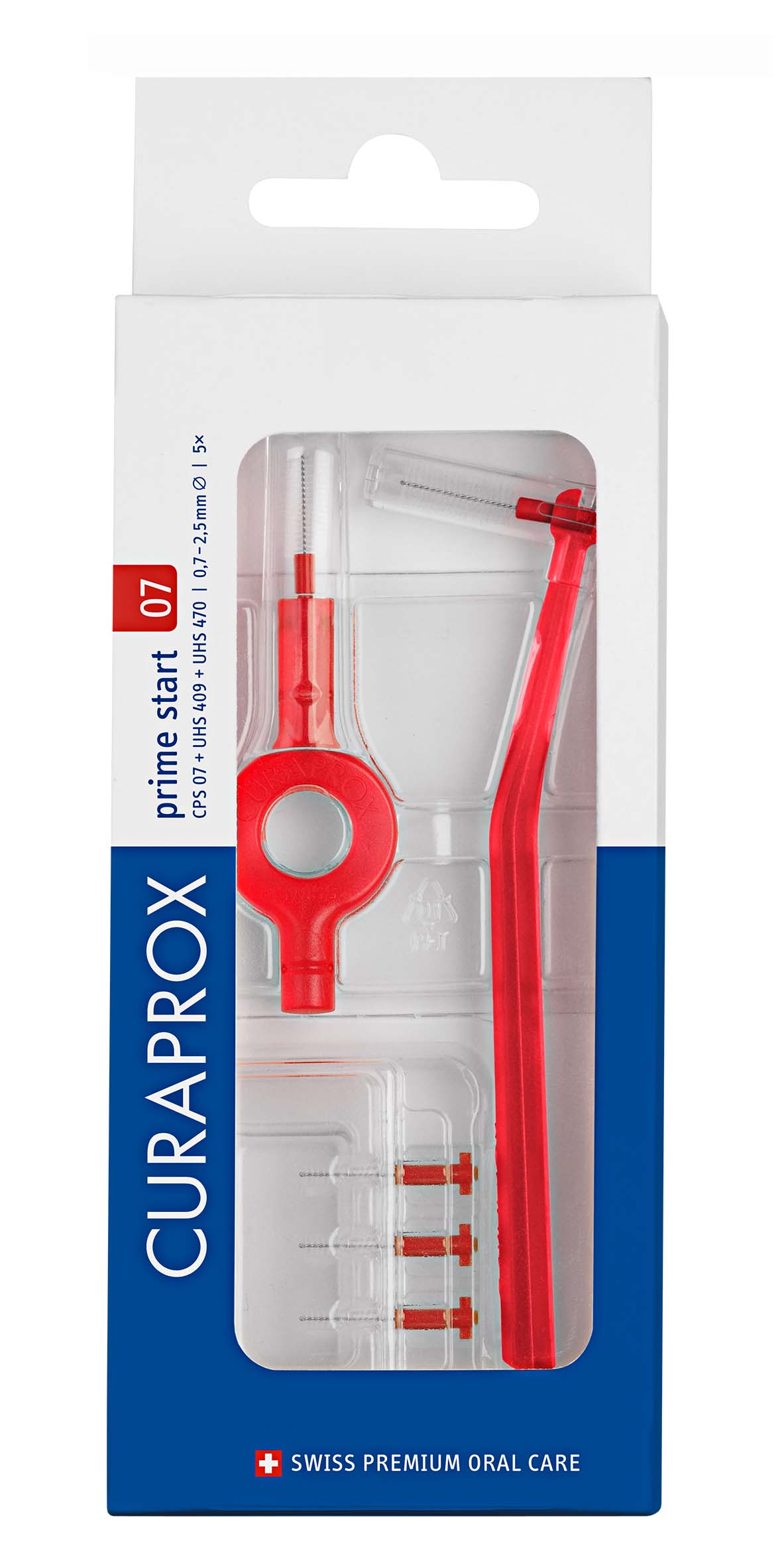 CURAPROX CPS 07 prime start<br>1 Stück, 5 Interdentalbürsten +UHS 409&470